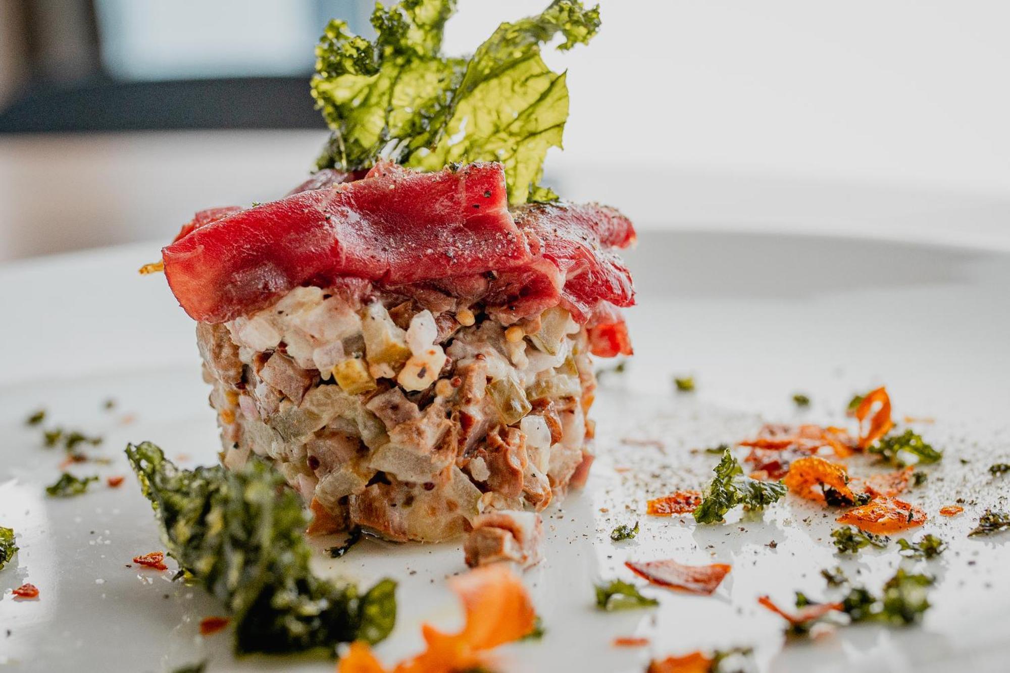 Hotel Marina Club 올슈틴 외부 사진 Tuna tartar